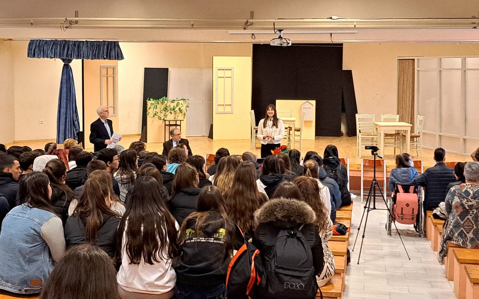 Thessaloniki: Elena Kountoura joins as speaker at Road Safety event organised by Parents &amp; Guardians Association (PC - Facebook account of Elena Kountoura)
