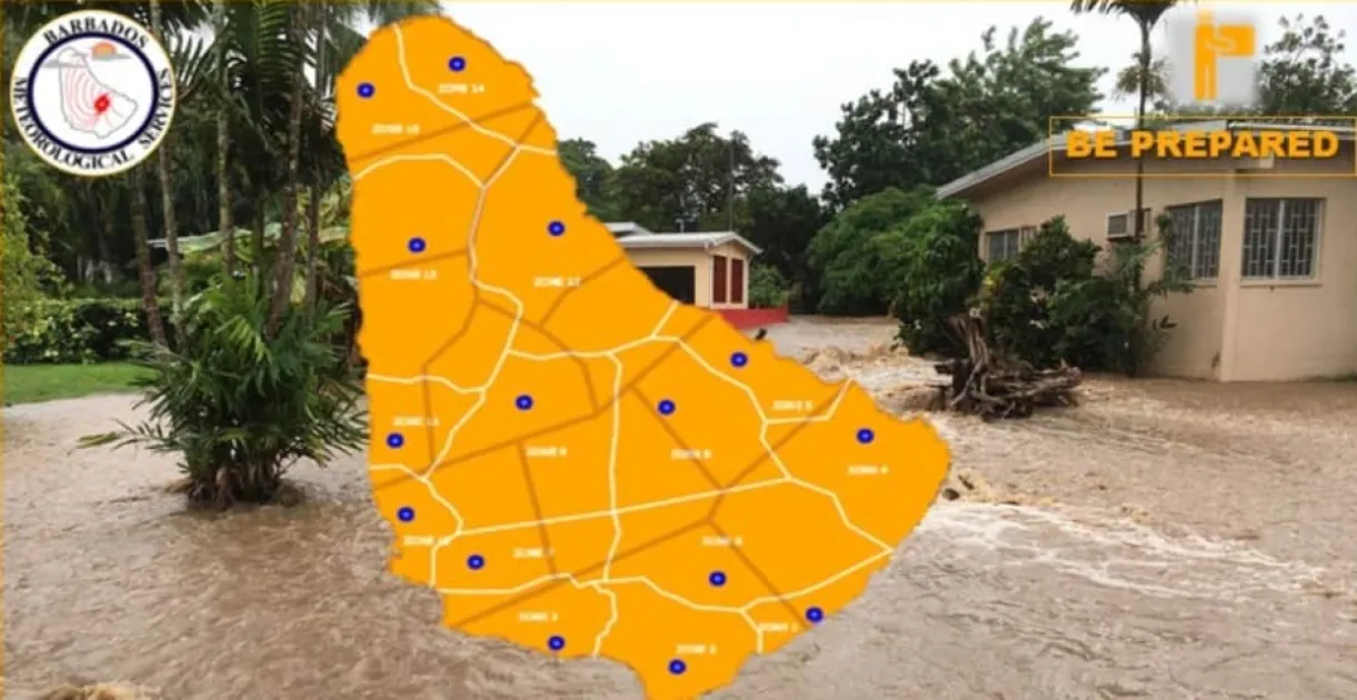 Barbados on alert as Flash Flood Watch issued following overnight heavy rainfall 