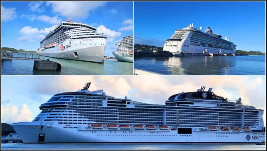 Antigua and Barbuda welcomes over 10,000 cruise visitors in one day as six ships dock 