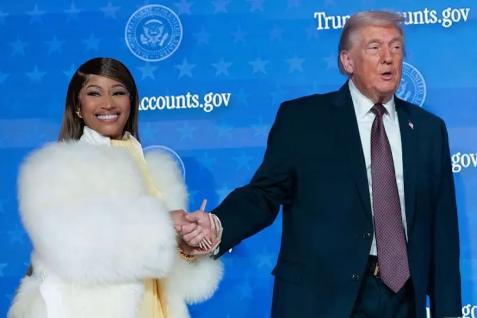 Trinidadian singer Nicki Minaj showcases Golden Card Visa, praises Trump at Washington Summit