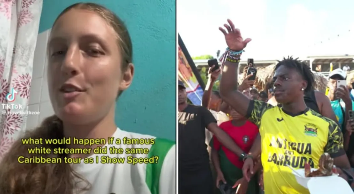 White influencer says she felt ‘invisible’ during IShowSpeed’s Trinidad visit, claims reverse racism