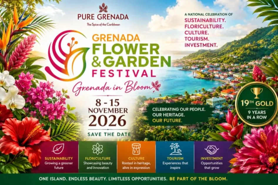 Grenada launches inaugural ‘Grenada in Bloom’ Flower & Garden Festival set for Nov 8-15