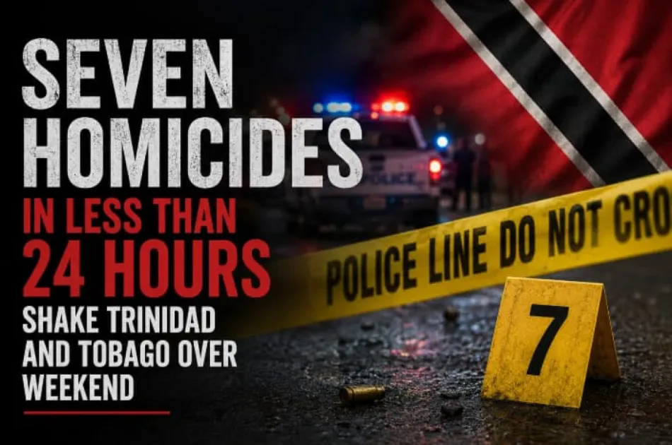 Seven homicides in less than 24 hours shake Trinidad and Tobago over week...