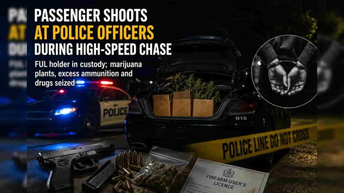 Trinidad: Passenger fires at police during high-speed chase; Licensed gun owner held