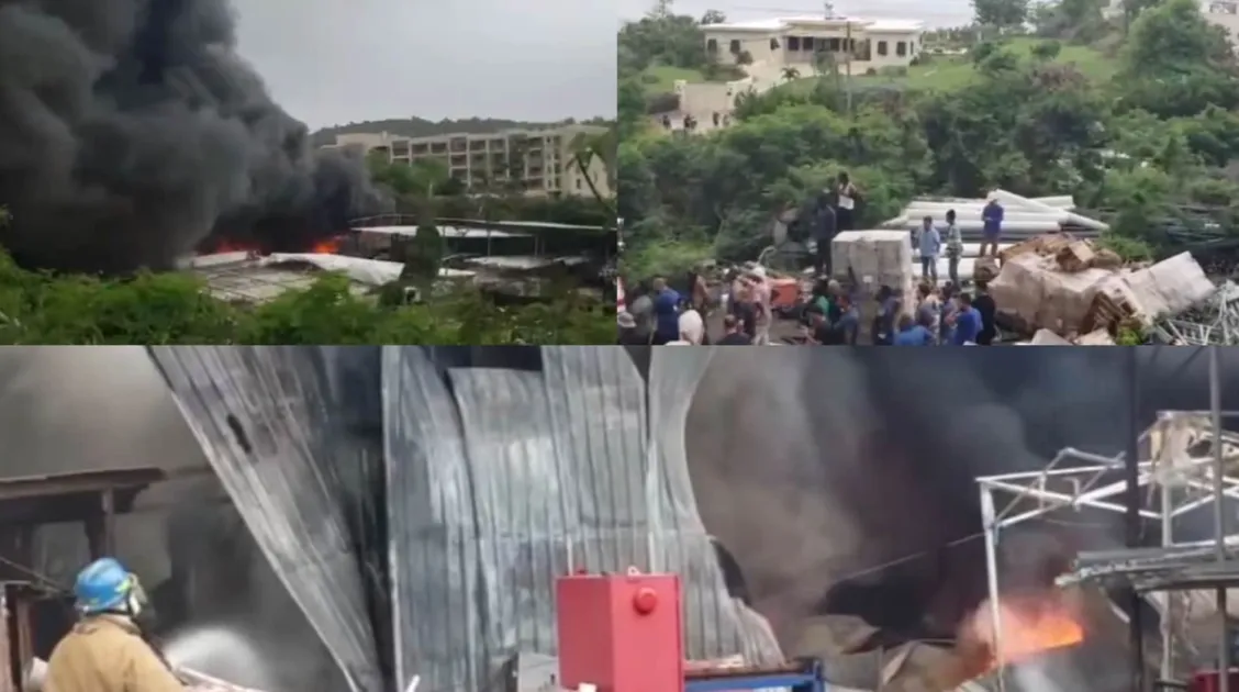 Massive warehouse fire destroys resort supplies, delays InterContinental opening in Grenada