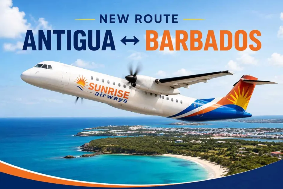 Sunrise Airways launches direct Antigua-Barbados flights with introductory fares