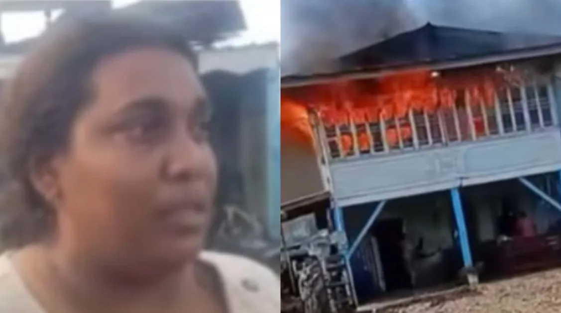 Family of 6 left homeless after suspected electrical fire destroys Guyana home