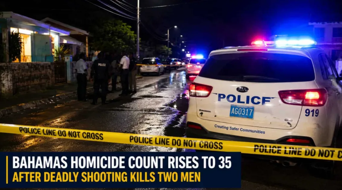 Bahamas: Homicide count rises to 35 after deadly shooting leaves two dead