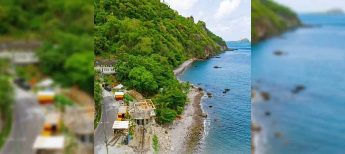 Dominica reports 35% progress on Champagne Beach Tourist Reception Facili...