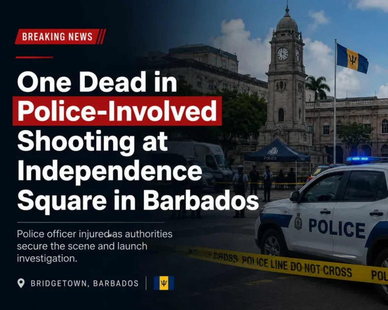Barbados: Suspect killed, police officer injured in fatal police shooting...