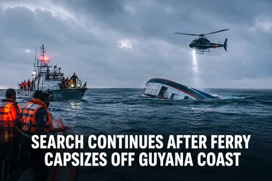 Dozens Missing After MV Barima Ferry Capsizes Off Guyana’s Atlantic Coast
