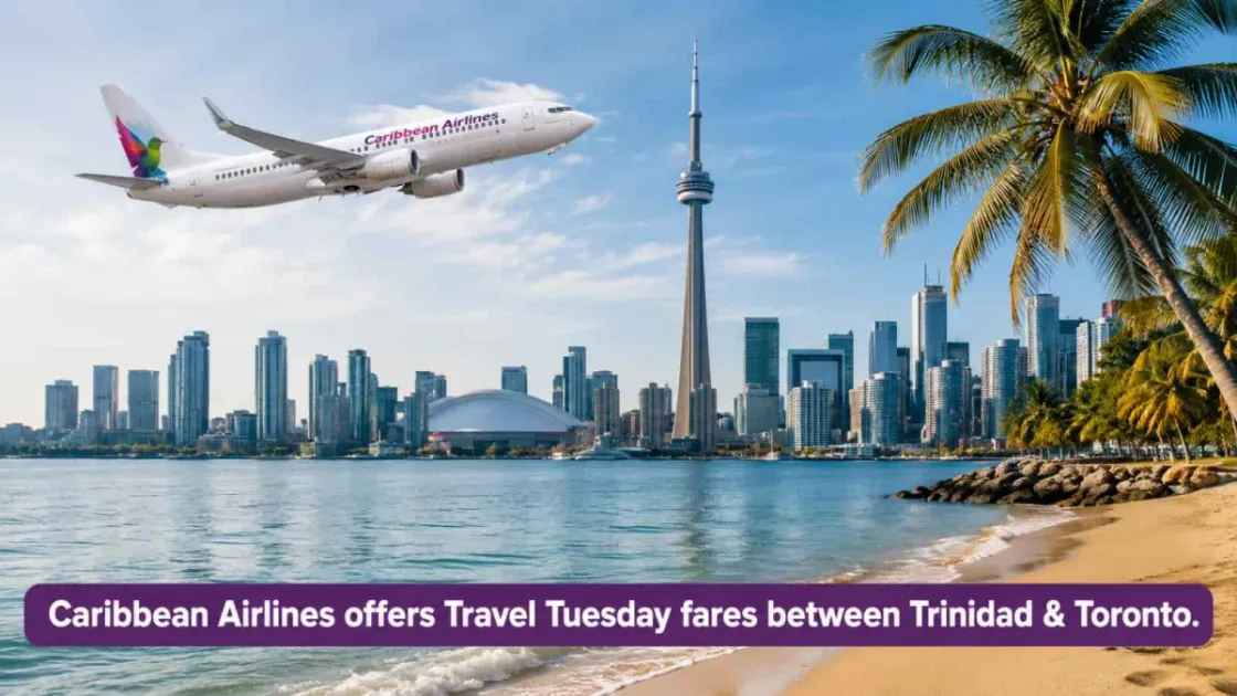Caribbean Airlines launches Travel Tuesday fares between Trinidad and Toronto for August