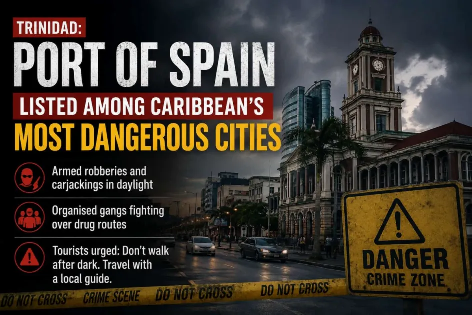 Port of Spain, Trinidad listed among Caribbean’s most dangerous cities