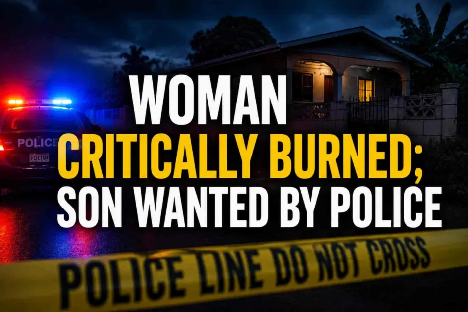 Trinidad: Mother suffers severe burns after son allegedly sets her on fir...
