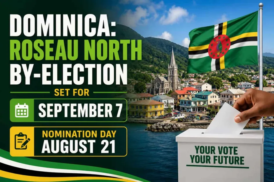 Dominica: Roseau North By-Election set for September 7, Nomination Day Au...
