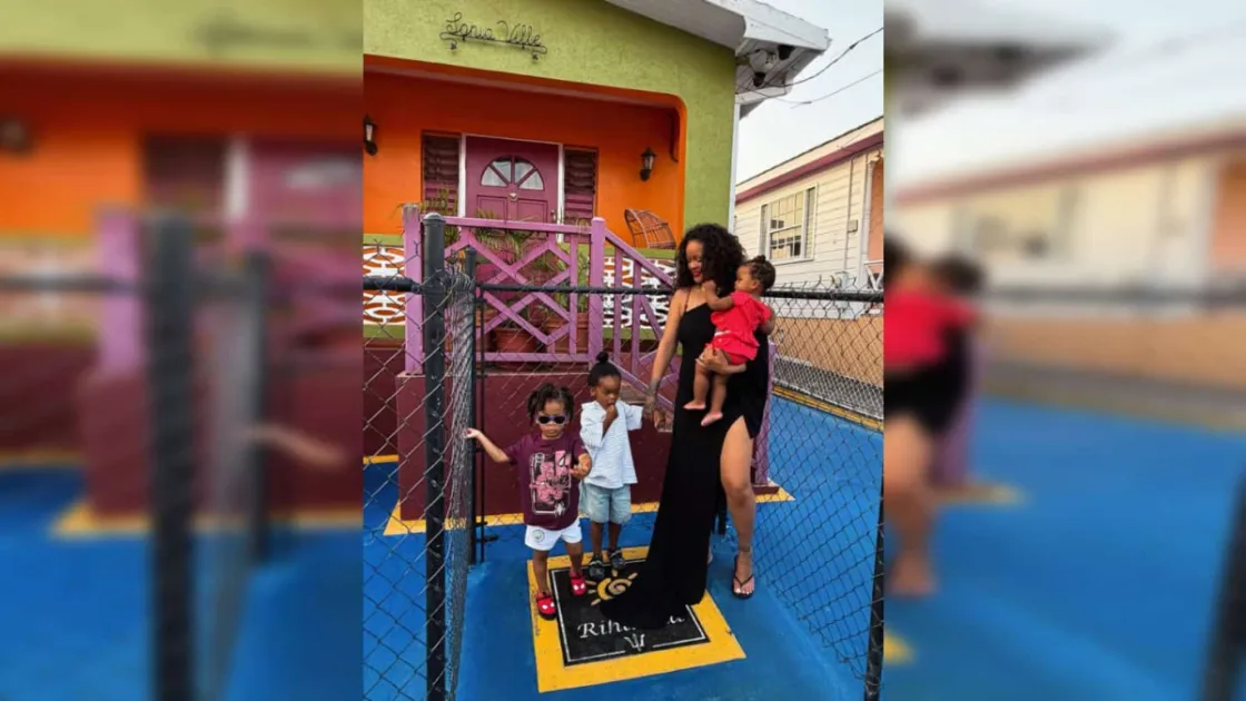 Rihanna takes her children to childhood home in Barbados