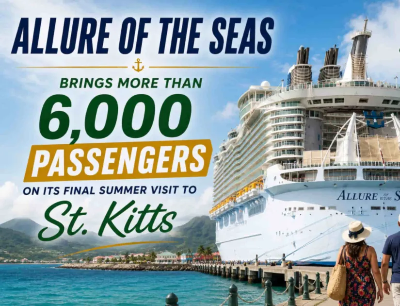 Allure of the Seas brings 6,392 passengers to St. Kitts on final summer call