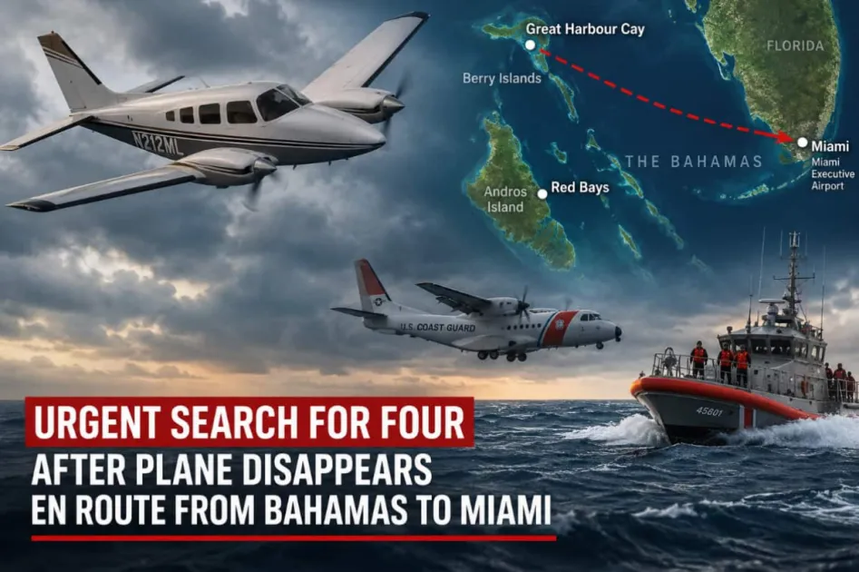 Four missing after Bahamas-to-Miami aircraft disappears near Andros - WIC News