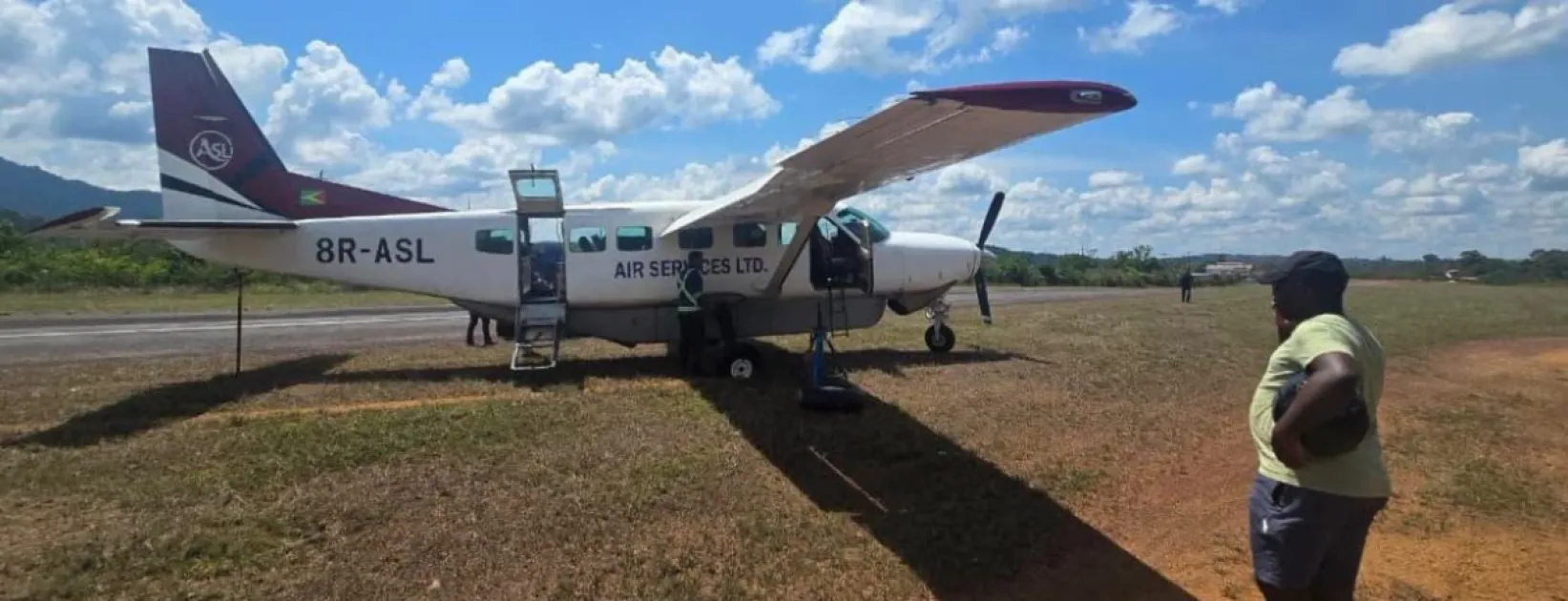 Guyana: ASL aircraft veers off Mahdia Airstrip; six escape unhurt