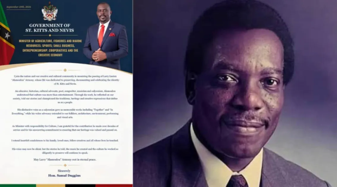 St. Kitts and Nevis: Minister mourns death of cultural icon Larry Lucien...