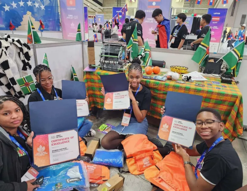 Four students represent Dominica at 2026 FIRST Global Challenge in South Korea